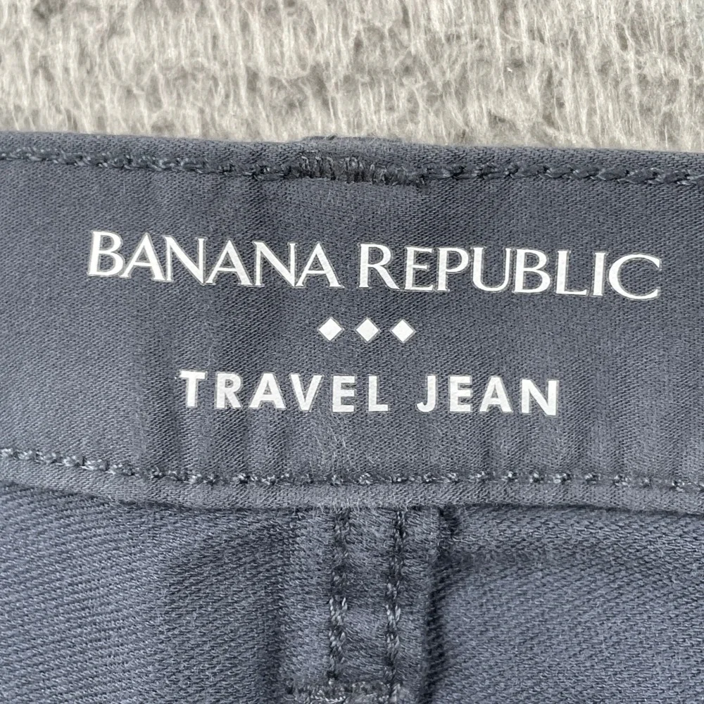 Banana Republic Travel Jean Mens 31x32 Gray Slim Fit Stretch Chino Pants